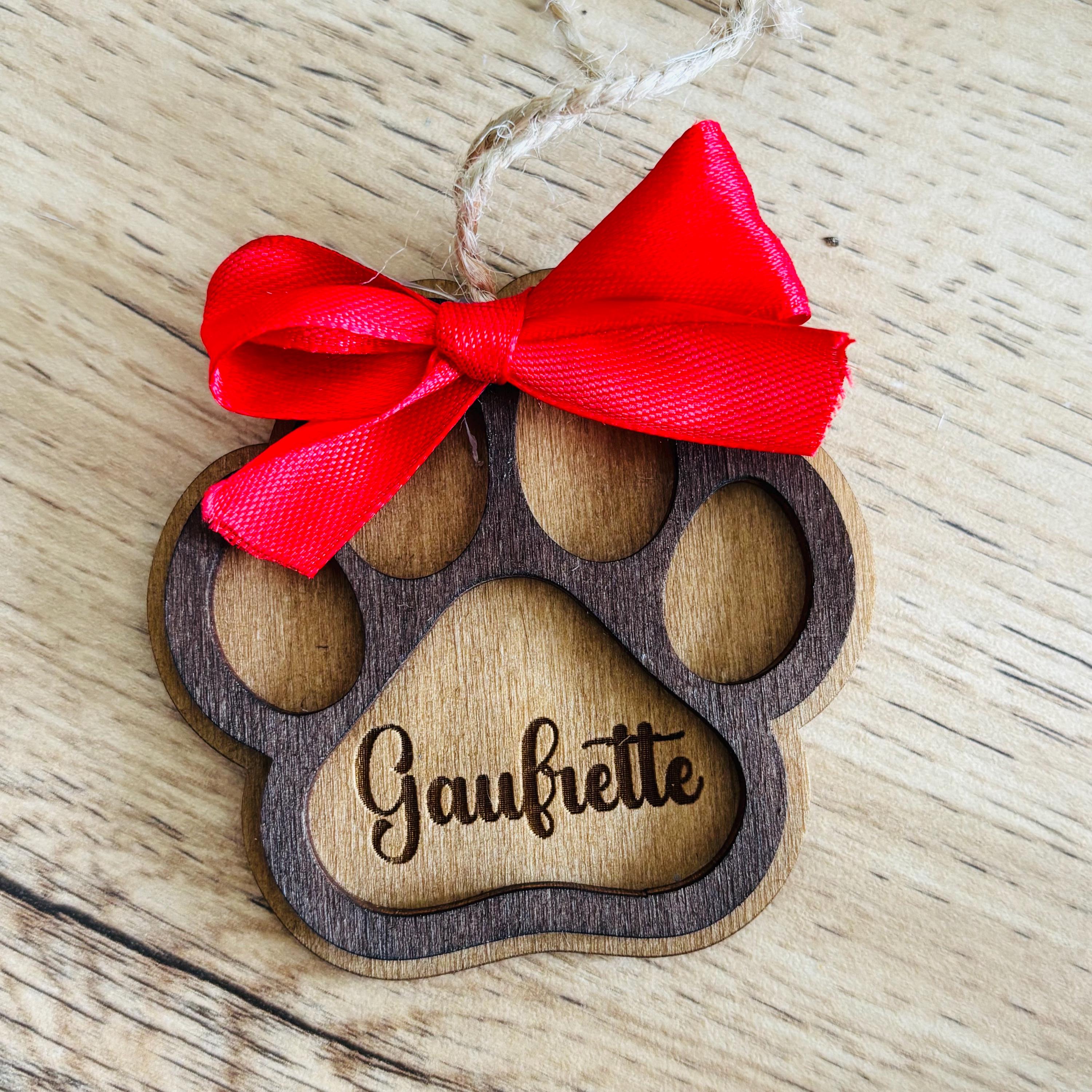 Décorations de Noël personnalisées pour animaux de compagnie - votre nom, étiquette cadeau, cadeau pour lui, son mari, sa femme, sa maman, son papa, sa fille, son garçon, ses grands-parents, ses enfants