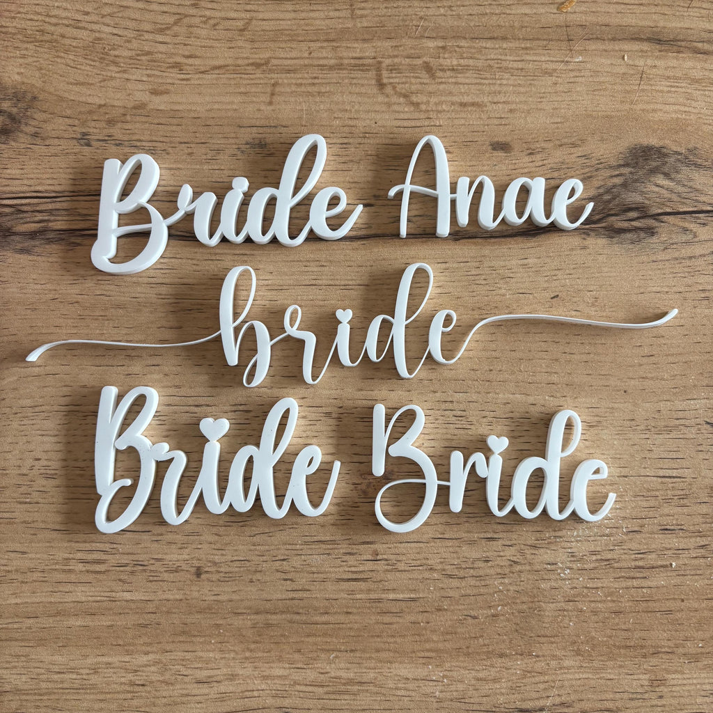 Nom de lieu personnalisé en acrylique, pour mariages, décoration de gâteau, poignées de médias sociaux, fête d'entreprise, baby shower, Noël, enterrement de vie de jeune fille, enterrement de vie de jeune fille