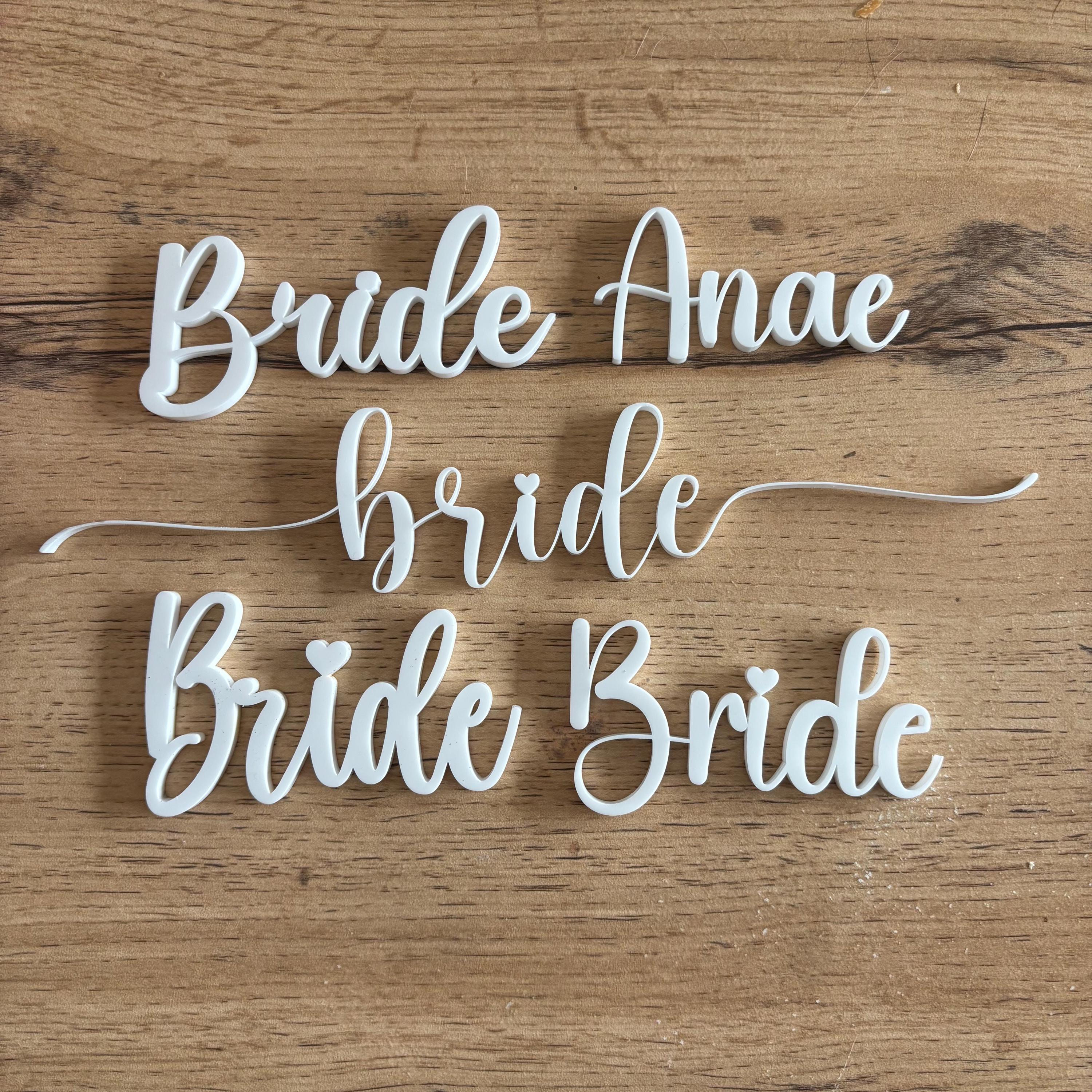 Nom de lieu personnalisé en acrylique, pour mariages, décoration de gâteau, poignées de médias sociaux, fête d'entreprise, baby shower, Noël, enterrement de vie de jeune fille, enterrement de vie de jeune fille