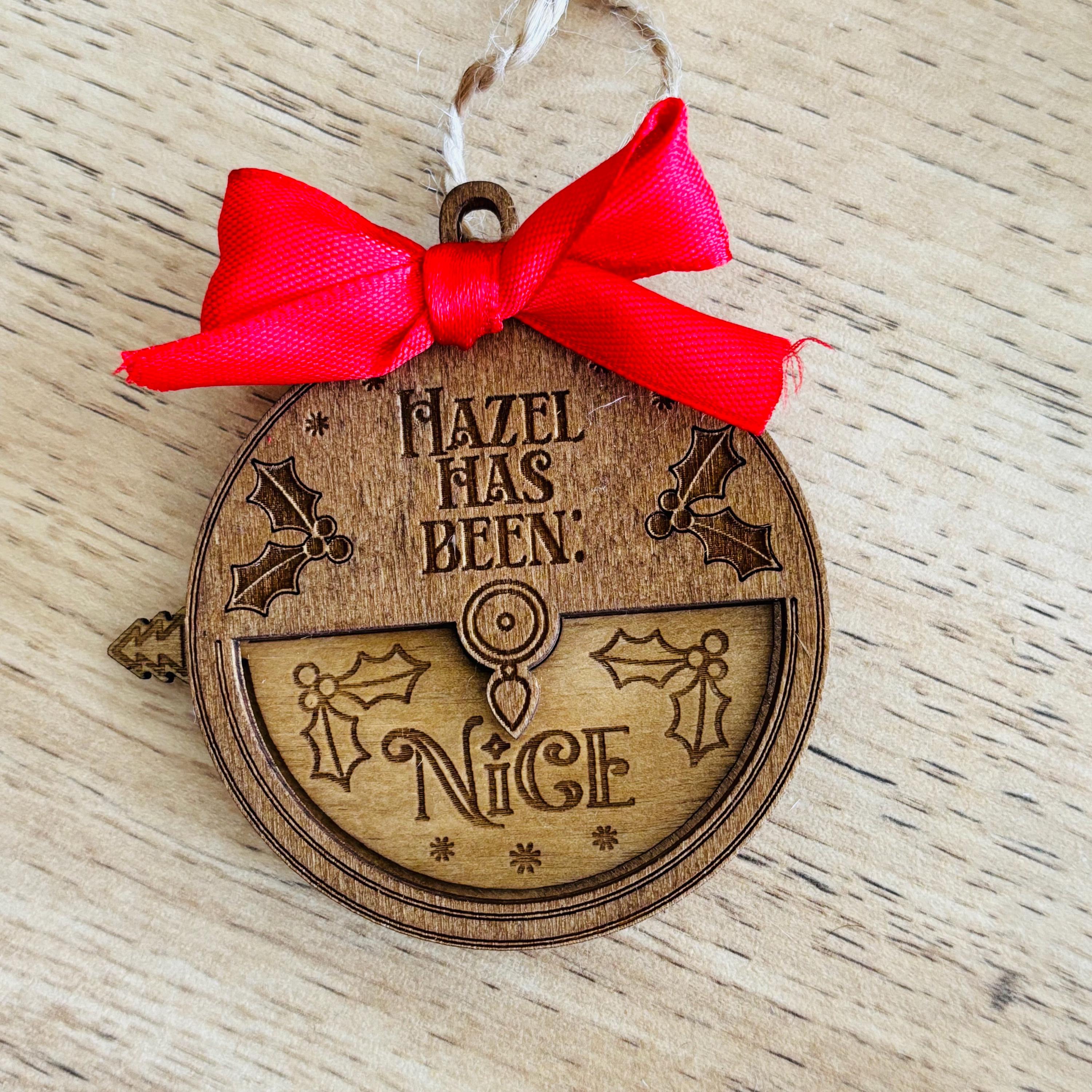 Décorations d'arbre de Noël personnalisées - votre nom, étiquette cadeau, cadeau pour lui, son mari, sa femme, maman, papa, fille, garçon, grands-parents, enfants