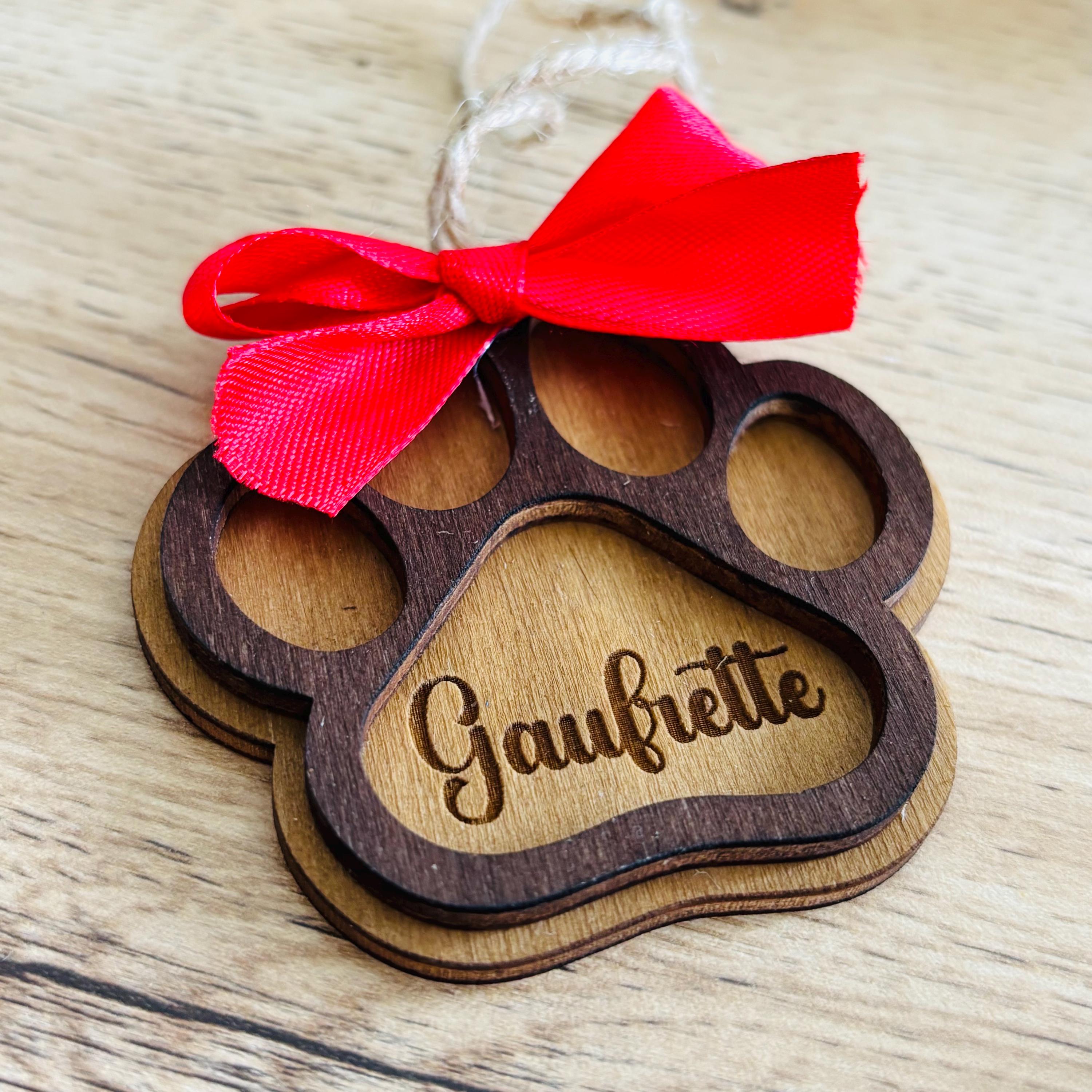 Décorations de Noël personnalisées pour animaux de compagnie - votre nom, étiquette cadeau, cadeau pour lui, son mari, sa femme, sa maman, son papa, sa fille, son garçon, ses grands-parents, ses enfants