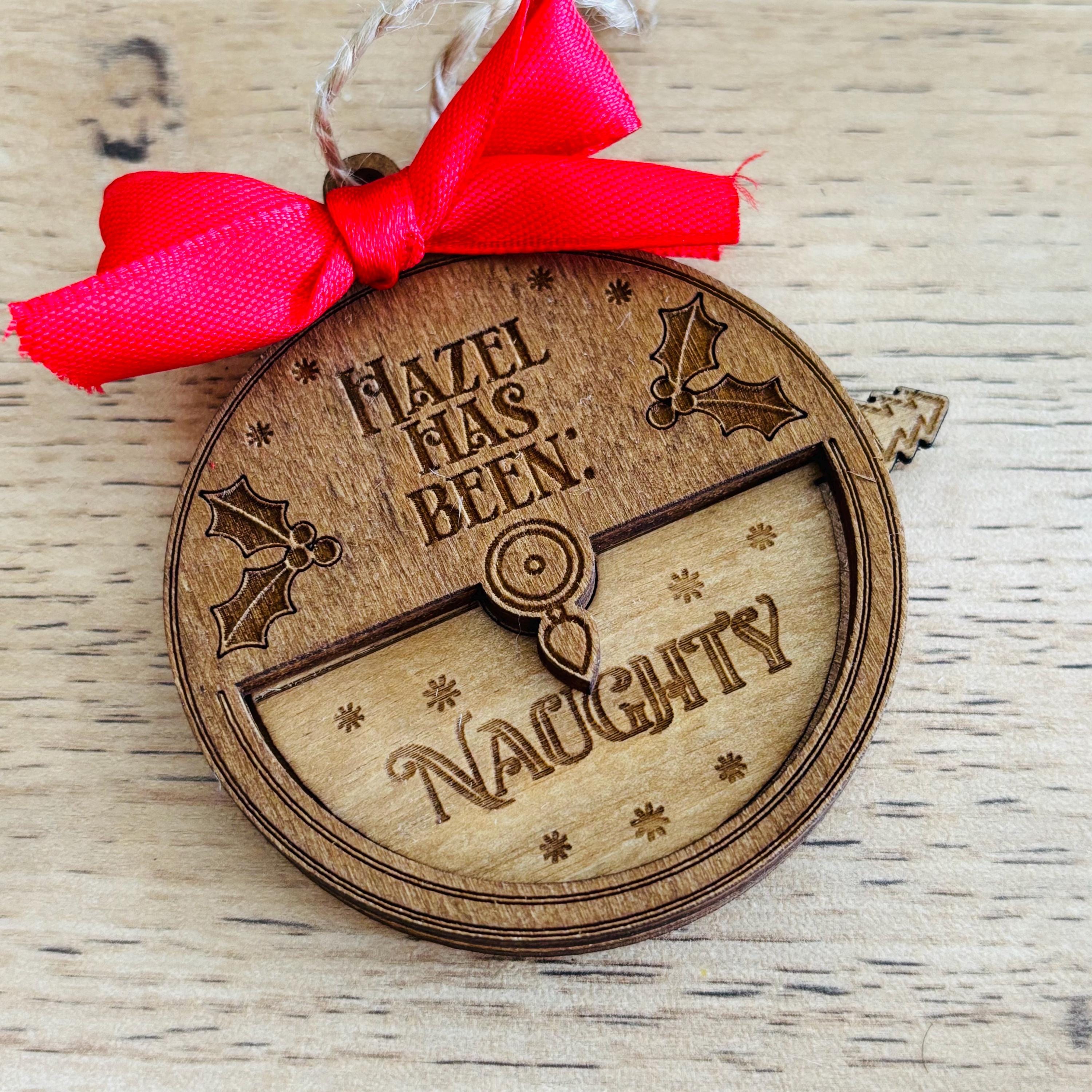 Décorations d'arbre de Noël personnalisées - votre nom, étiquette cadeau, cadeau pour lui, son mari, sa femme, maman, papa, fille, garçon, grands-parents, enfants