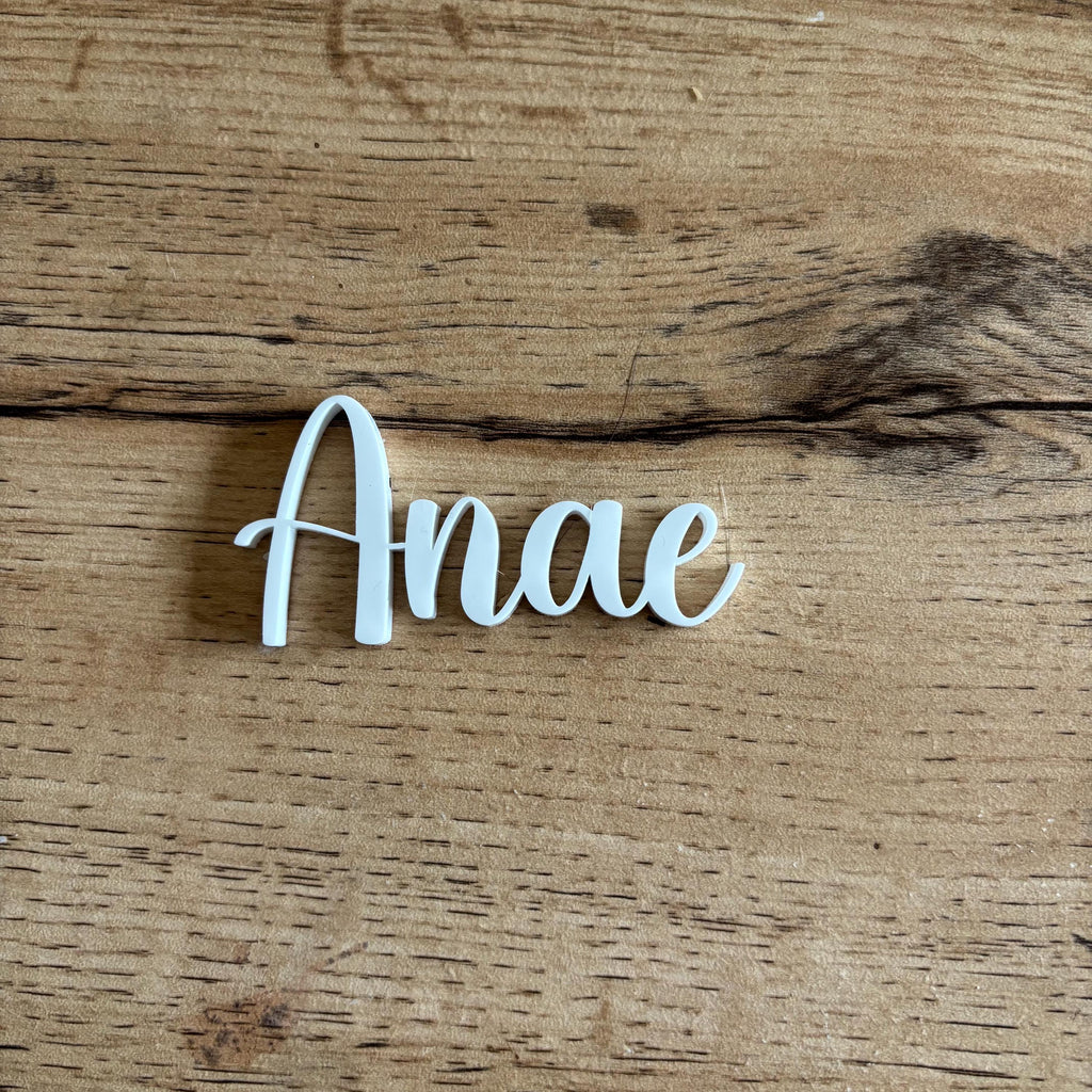 Nom de lieu personnalisé en acrylique, pour mariages, décoration de gâteau, poignées de médias sociaux, fête d'entreprise, baby shower, Noël, enterrement de vie de jeune fille, enterrement de vie de jeune fille