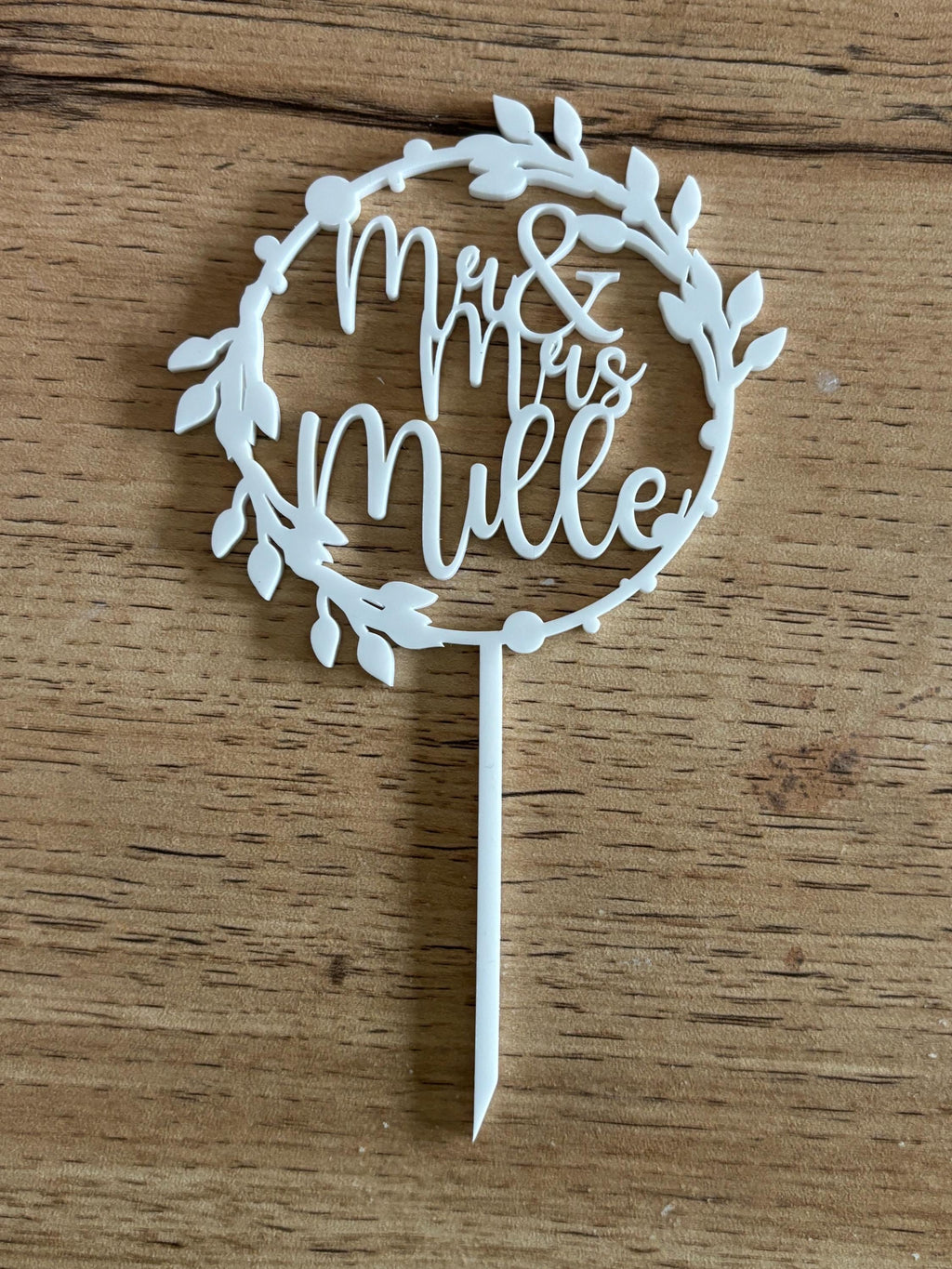 Décoration de gâteau en acrylique personnalisée, pour mariage, décoration de gâteau avec poignées pour réseaux sociaux, fête d'entreprise, baby shower, Noël, enterrement de vie de jeune fille, enterrement de vie de jeune fille