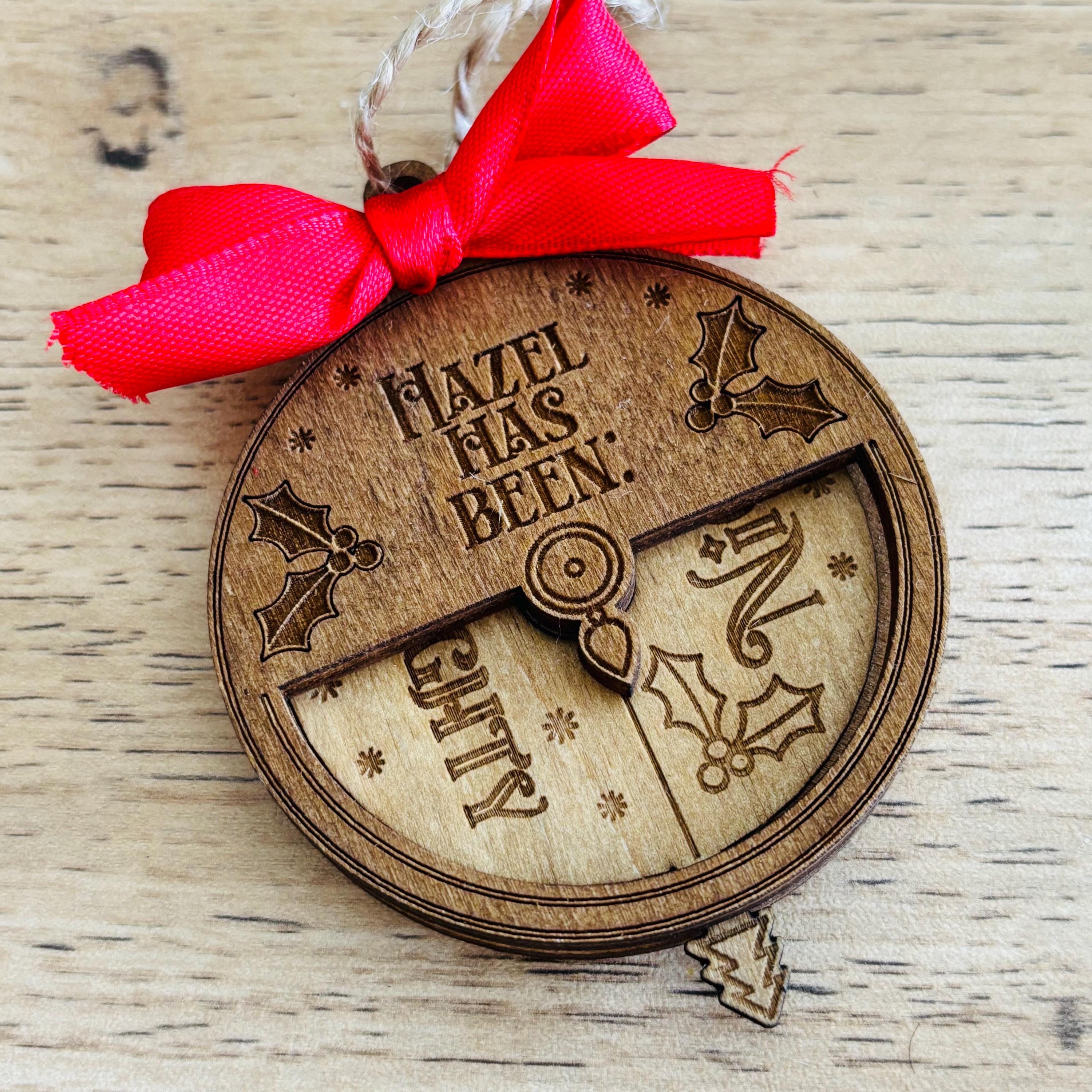 Décorations d'arbre de Noël personnalisées - votre nom, étiquette cadeau, cadeau pour lui, son mari, sa femme, maman, papa, fille, garçon, grands-parents, enfants